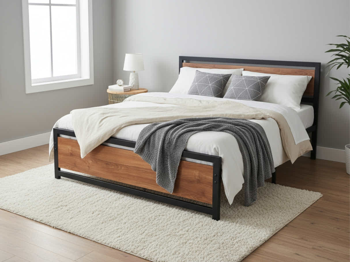 DS Bivio Metal Bed Frame – King
