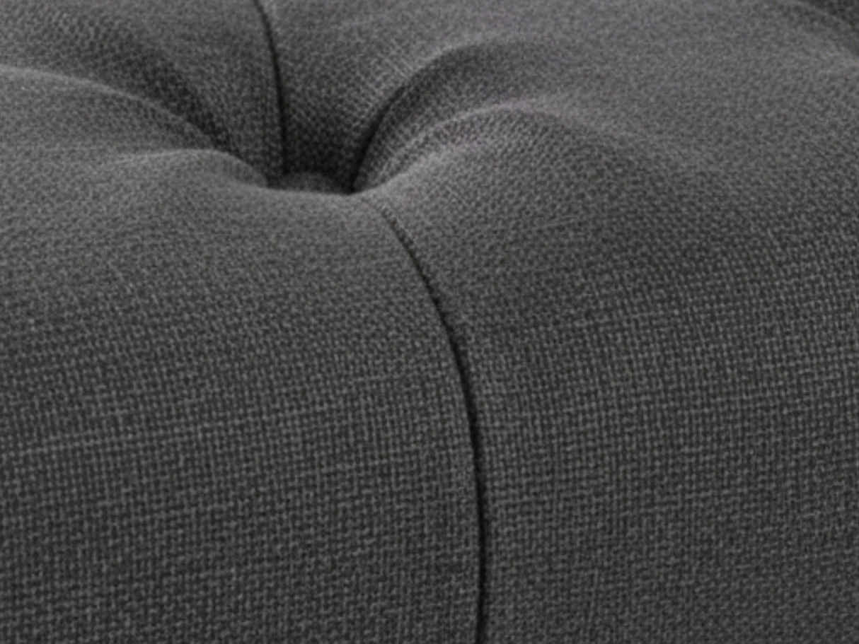 Bellay Linen Ottoman Bench - Dark Grey