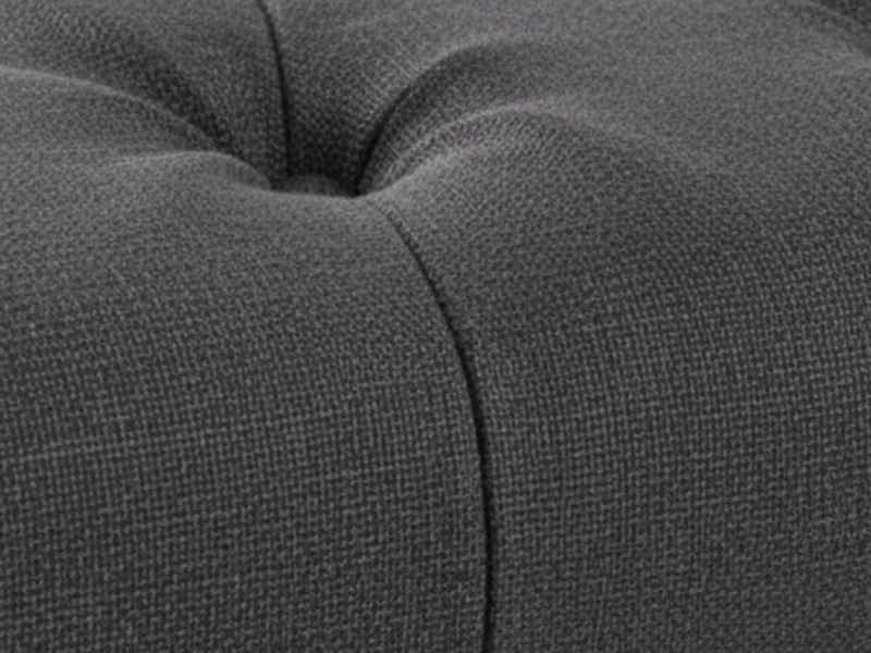 Bellay Linen Ottoman Bench - Dark Grey