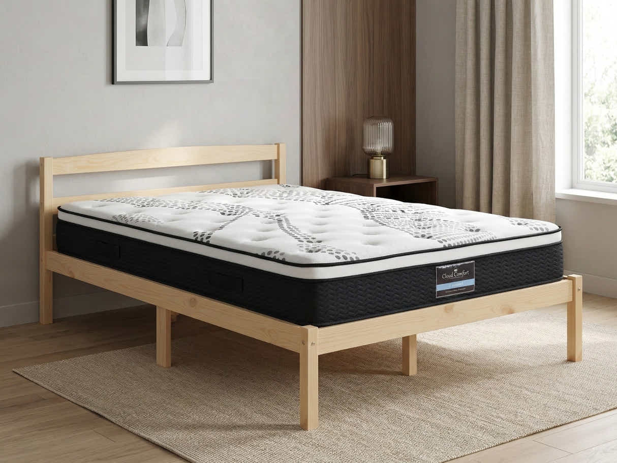 Wayford Bed Frame Natural & J32 Mattress - King Single