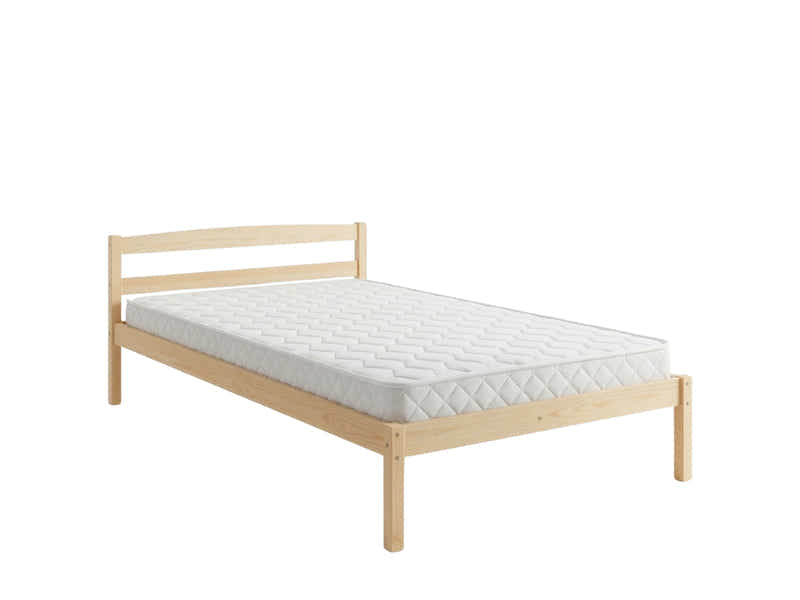 Wayford Bed Frame Natural & Bon15 Mattress - King Single