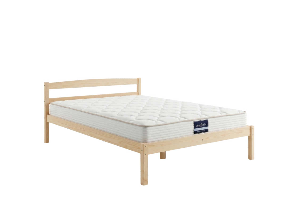 Wayford Bed Frame Natural & PIL20 Mattress with Pillow - King Single