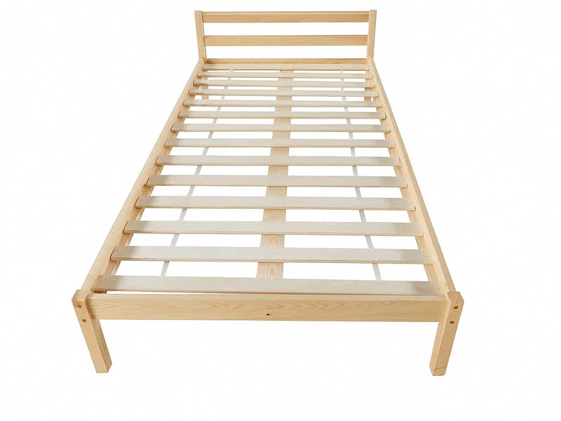Wayford Bed Frame Natural & Bon15 Mattress - King Single