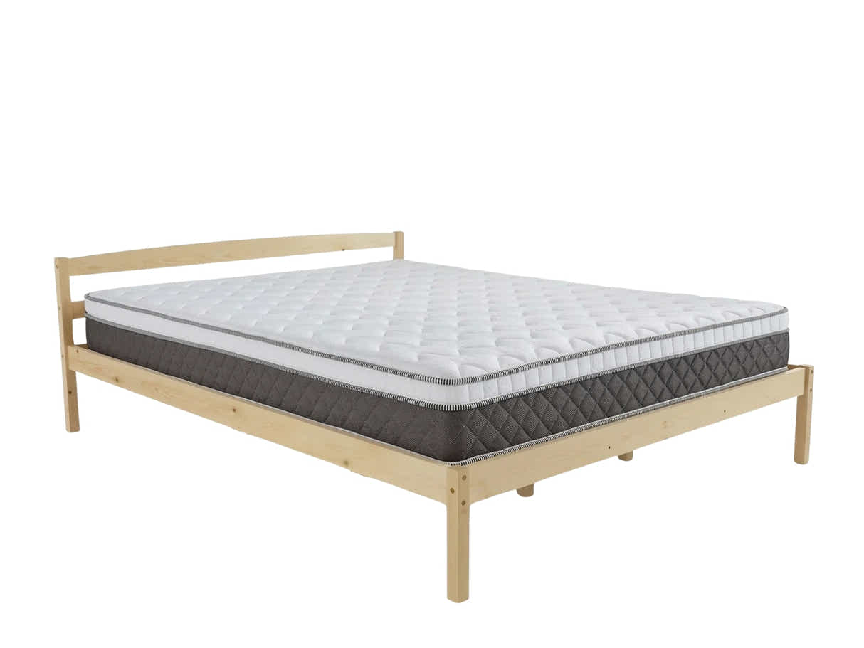 Wayford Bed Frame Natural & MEM 23 cm Mattress - King