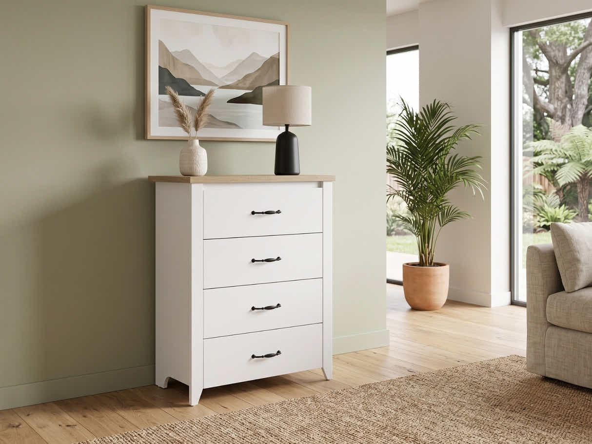 Adelle 4-Drawer Tallboy