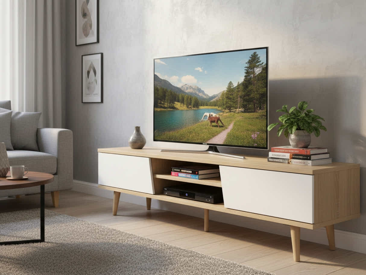 Low Board Entertainment Unit - 150 cm