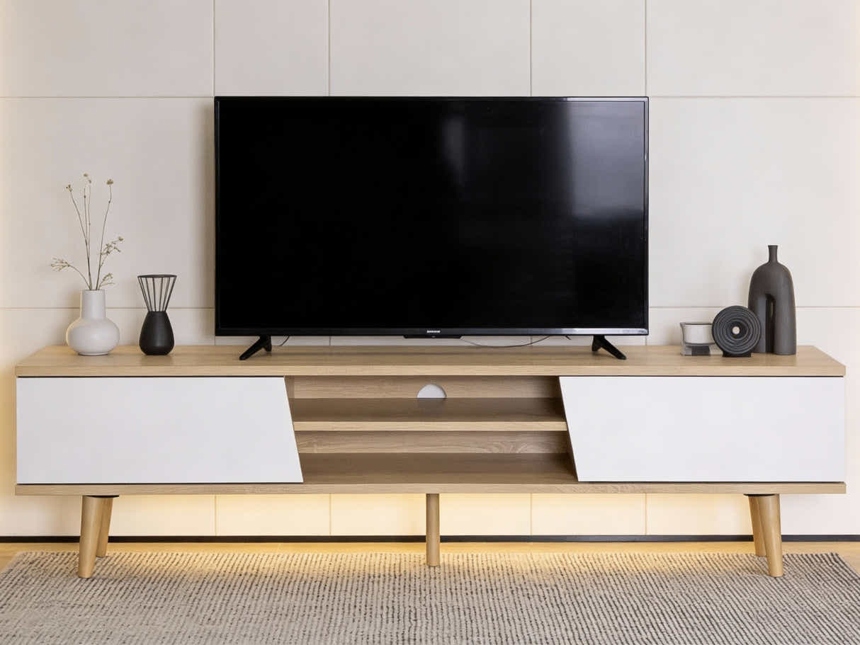Low Board Entertainment Unit - 150 cm