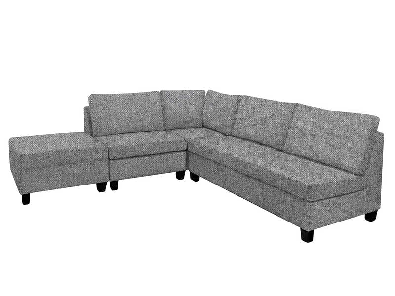 DS NZ Made Bhumi Corner Sofa with Ottoman - Kido Steel