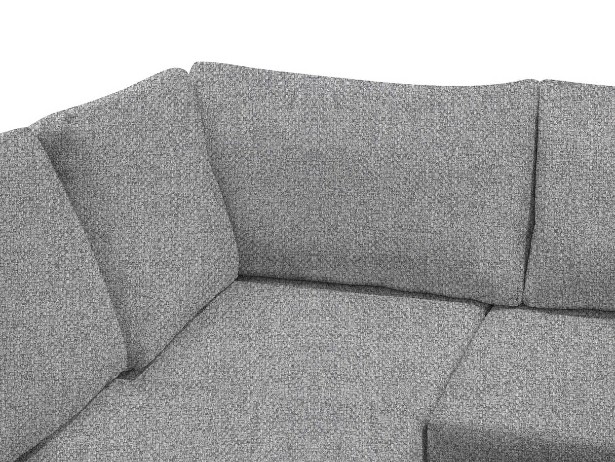 DS NZ Made Bhumi Corner Sofa with Ottoman - Kido Steel
