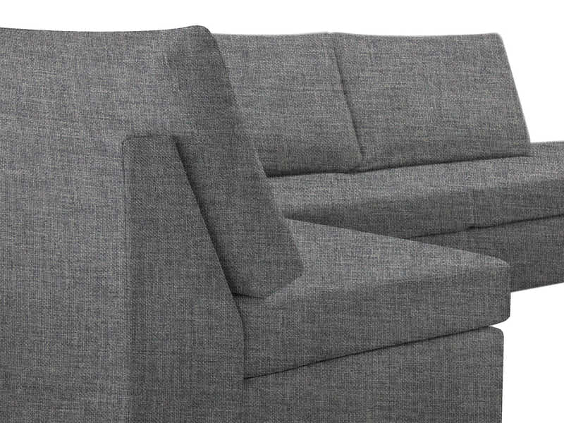 DS NZ Made Bhumi Corner Sofa with Ottoman - Vish Grey