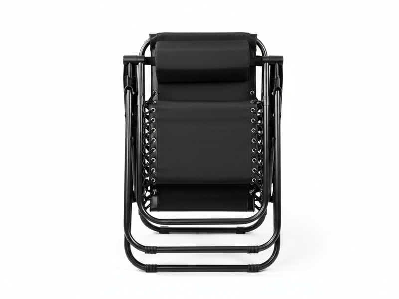 Zero Gravity Chair with Padded Cushion - Black