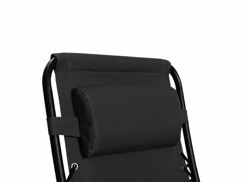 Zero Gravity Chair with Padded Cushion - Black