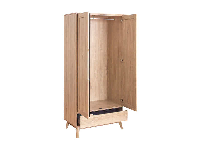 Fella 2 Doors Wardrobe With 1 Drawer