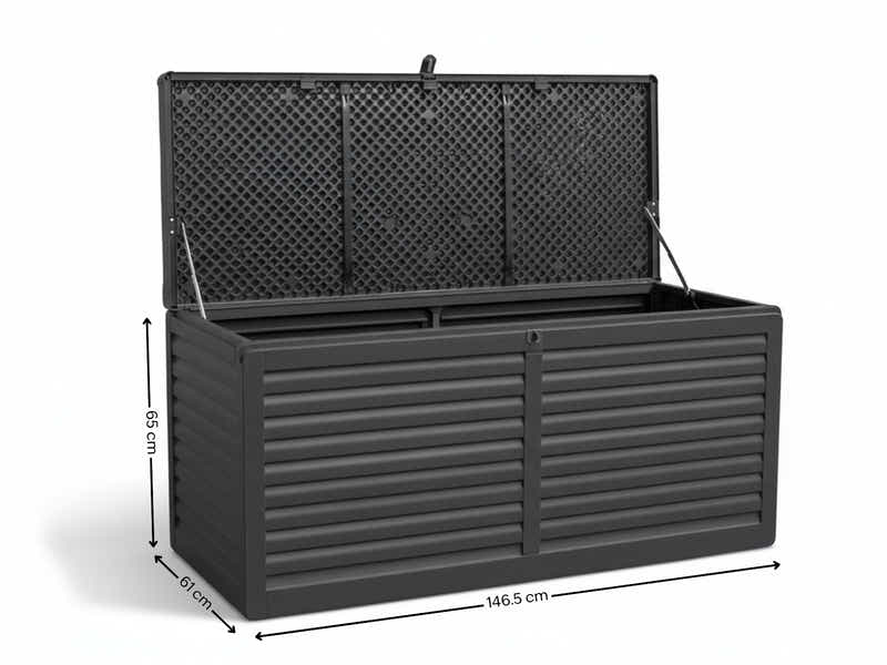 Outdoor Storage Box 490L - Black