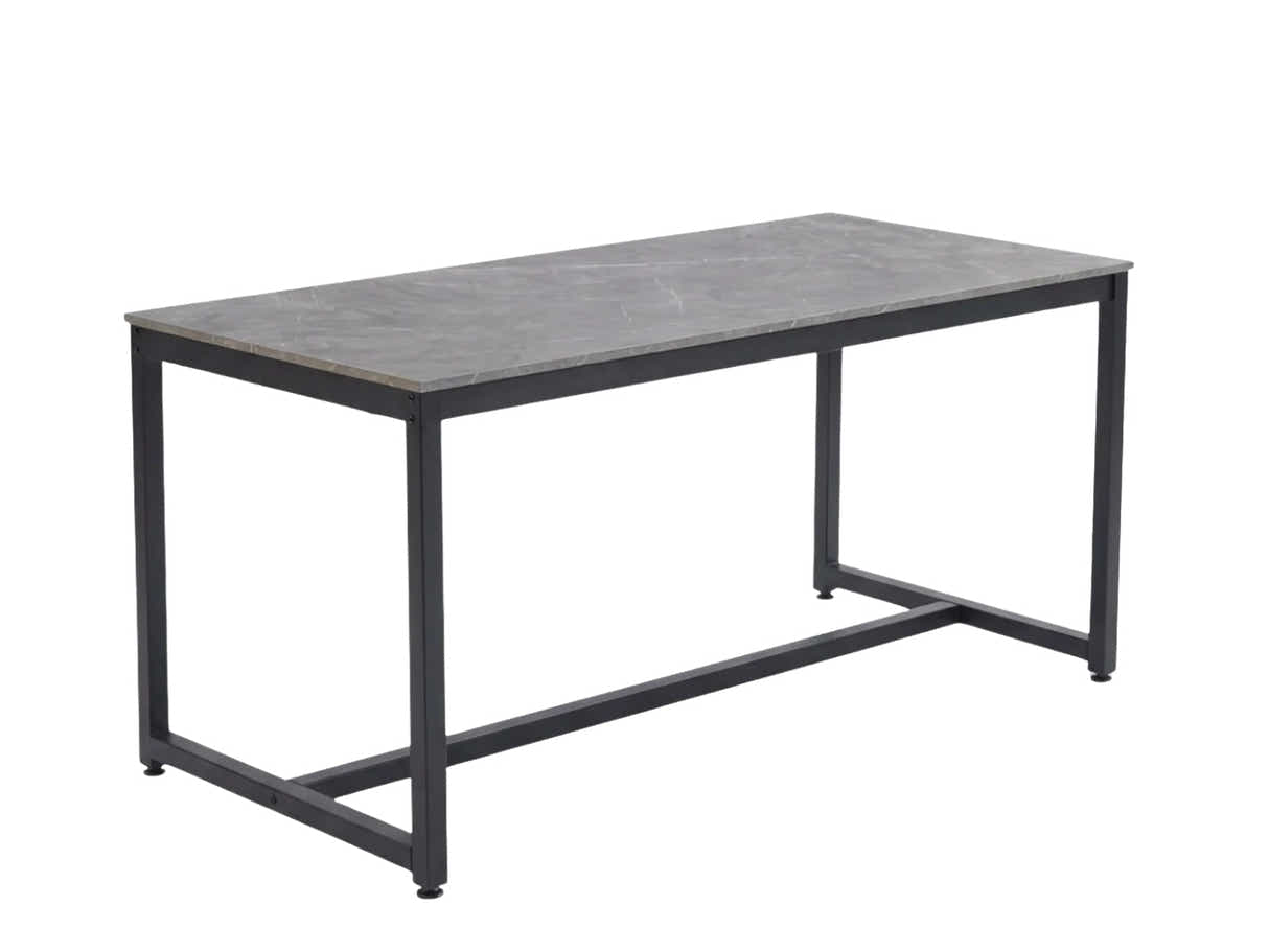 Grey Marble Look Dining Table - 160 cm