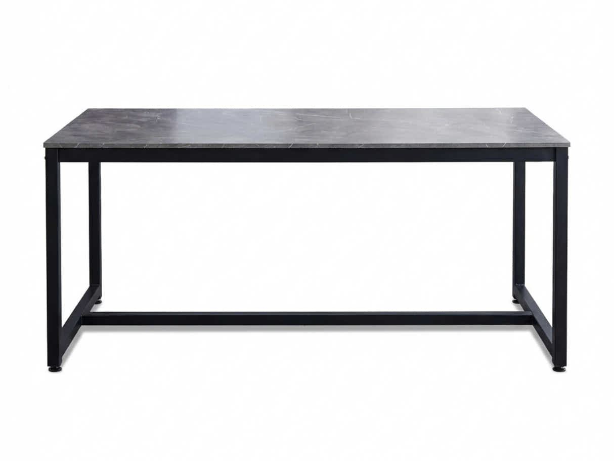 Grey Marble Look Dining Table - 160 cm