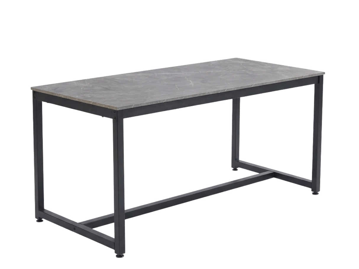 Grey Marble Look Dining Table - 160 cm
