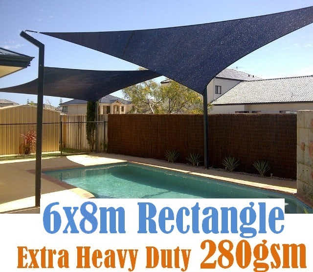Shade sail D 6x8m BLACK