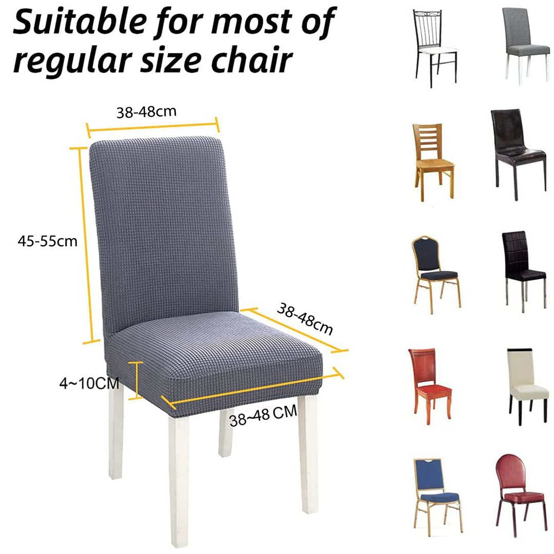 DS BS 4 Pack High Stretch Seat Chair Slipcover - Black