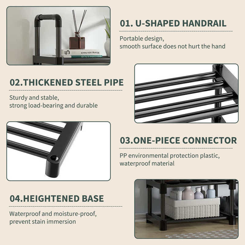 DS BS 5 Tier Extra Wide Shoe Rack