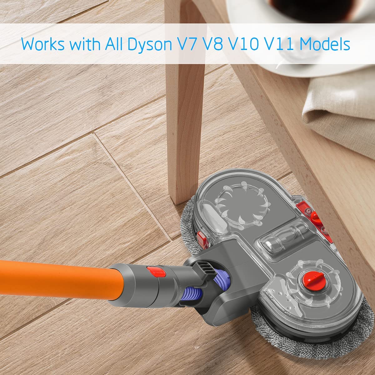 Electric Wet Dry Mopping Head For Dyson V15 V8 V7 V10 V11 Vacuum
