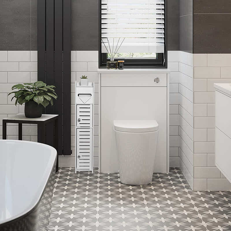 DS BS Bathroom Storage Cabinet Toilet Storage Cabinet for Small Spaces