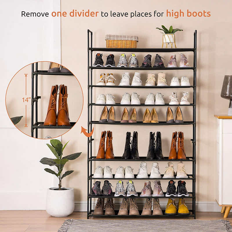 DS BS 10 Tier Extra Wide Shoe Rack