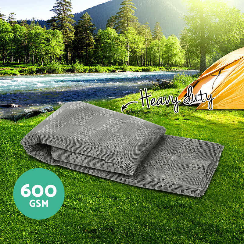 DS NA 5M X 2.5M Annex Matting 600 GSM Floor Mats Mesh Caravan Parks Camping