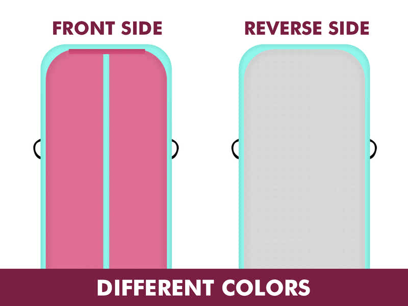 Air Track Pink & Green – 600cm x 100cm x 20cm