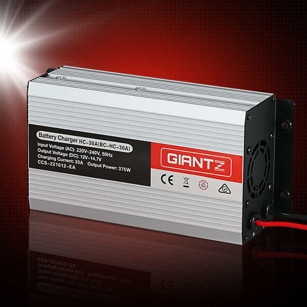 DS NA Giantz 12V 30A Car Battery Charger 30Amp ATV 4WD Boat Caravan