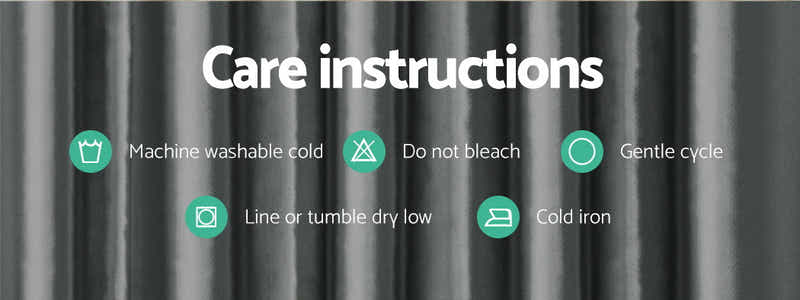 DS NA Artiss 2X Blockout Curtains Window Curtain Eyelet 180x213cm Grey Shine