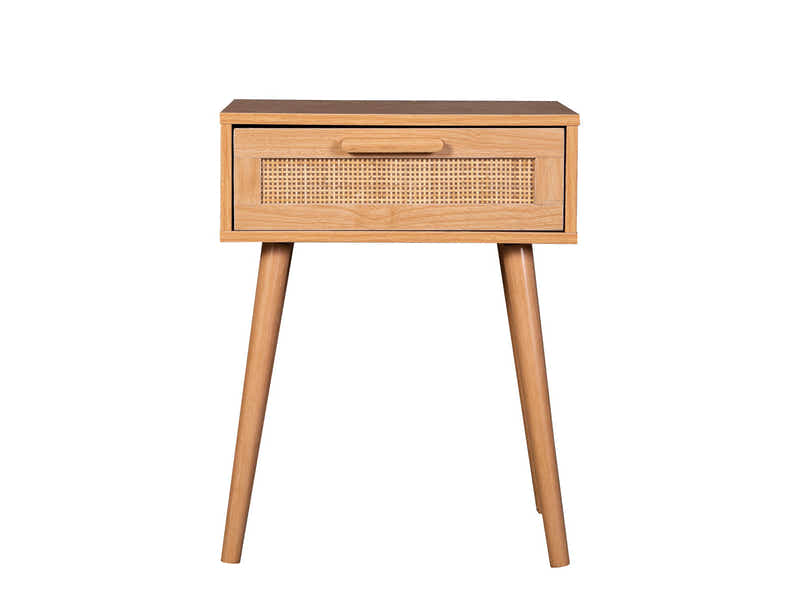 Naturlig Single Storage Bedside Table