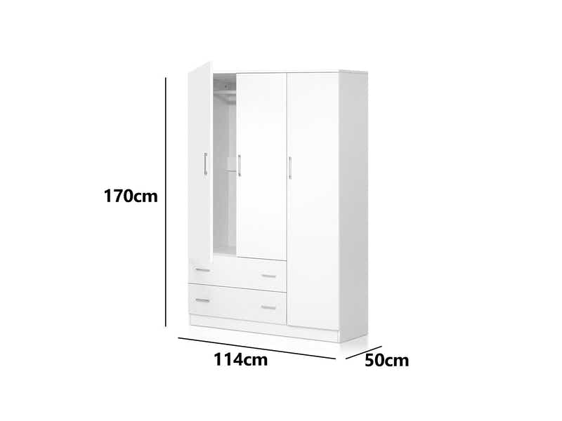 Klader 3-Door Wardrobe