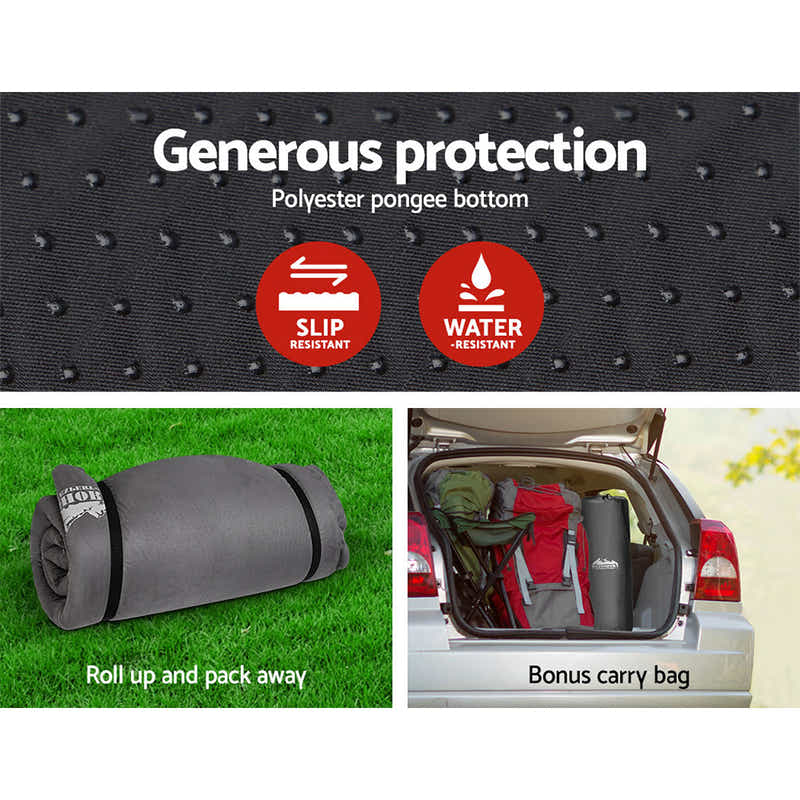 DS NA Weisshorn Double Size Self Inflating Mattress - Grey