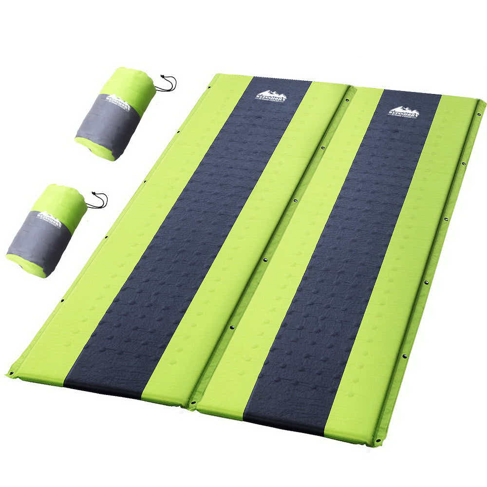 DS NA Self Inflating Mattress Camping Sleeping Mat Air Bed Pad Double Green
