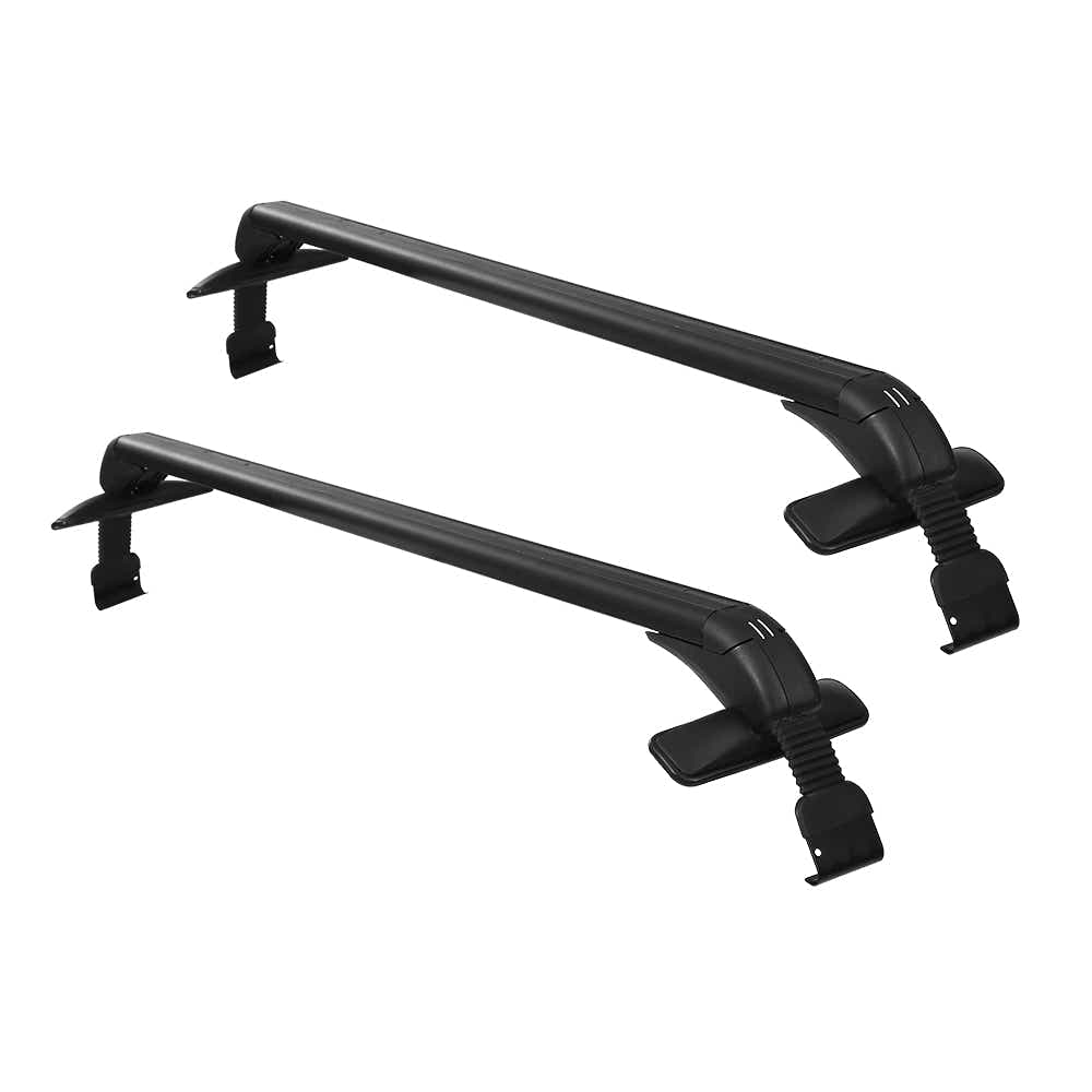 Universal Car Roof Rack Cross Bars 90cm Aluminium Adjustable Lockable 45kg