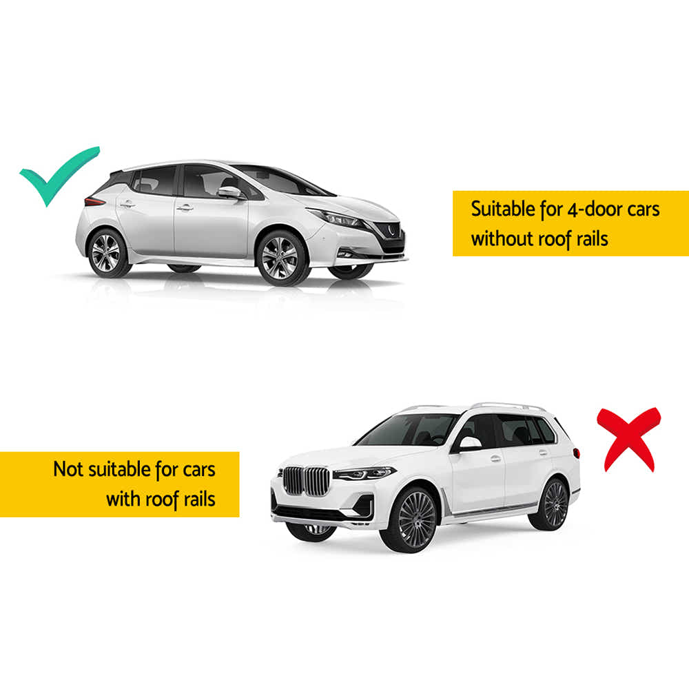 Universal Car Roof Rack Cross Bars 90cm Aluminium Adjustable Lockable 45kg