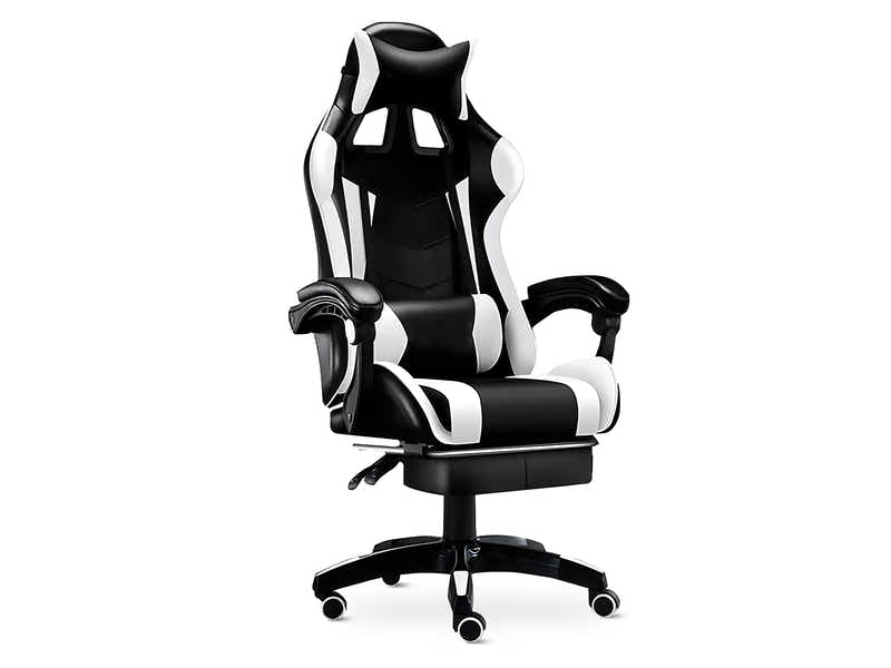 Chano Deluxe Gaming Chair PU White