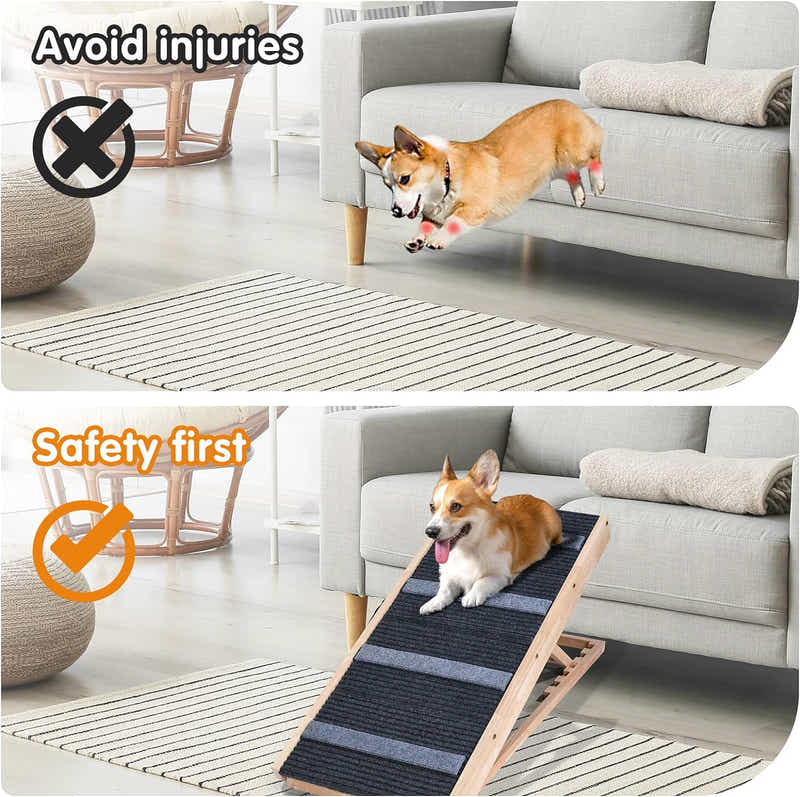 DS BS 2-in-1 Adjustable Pet Ramp and Dog Stairs