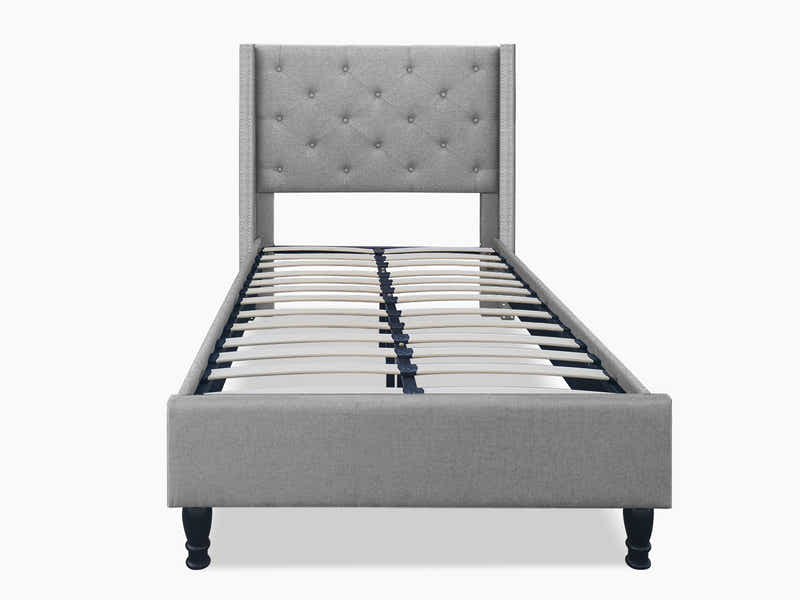 New Lisbeth Bed Frame Grey - King Single