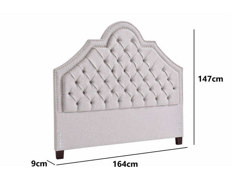 Melva Headboard Queen Fabric A