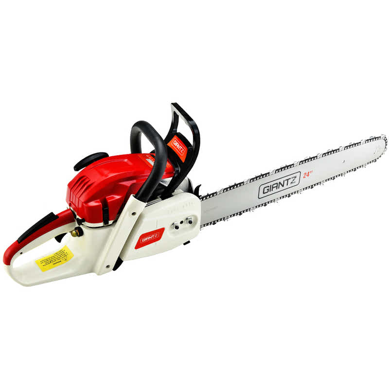 DS NA Giantz 88cc Commercial Petrol Chainsaw E-Start 24 Bar Pruning Chain Saw