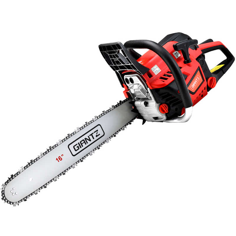 DS NA Giantz Petrol Chain Saw E-Start Commercial 45cc 16'' Top Handle Tree