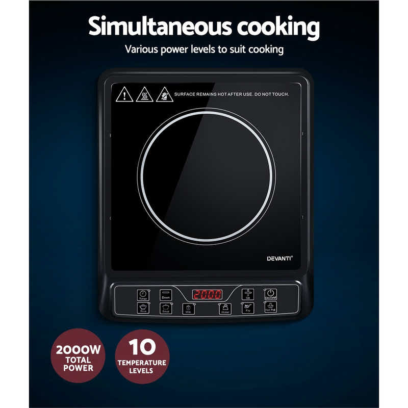 DS NA Electric Induction Cooktop Portable Cook Top Ceramic Kitchen Hot Plate