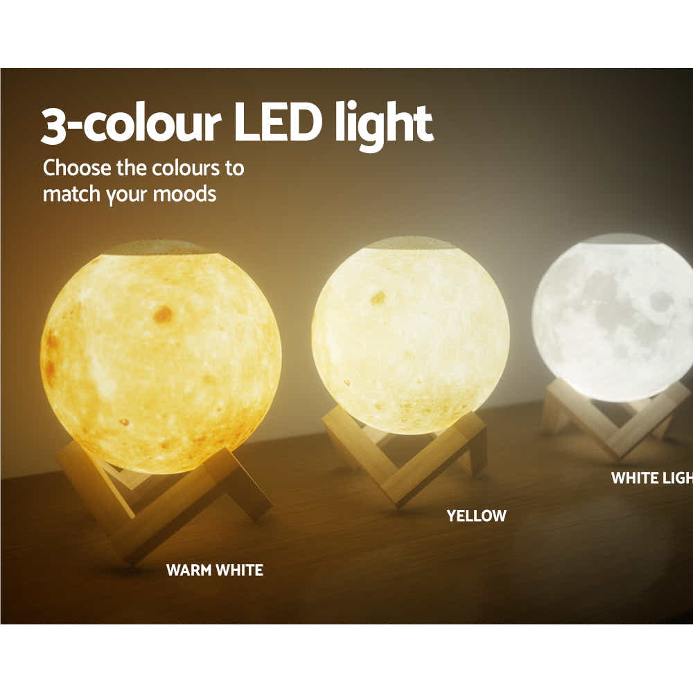 DS NA Devanti Aroma Diffuser LED Moon Lamp 880ml