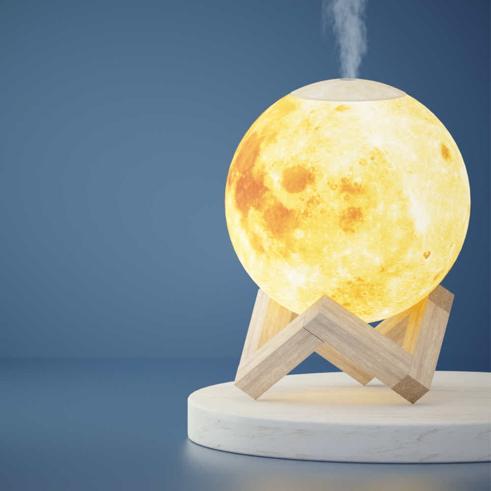 DS NA Devanti Aroma Diffuser LED Moon Lamp 880ml