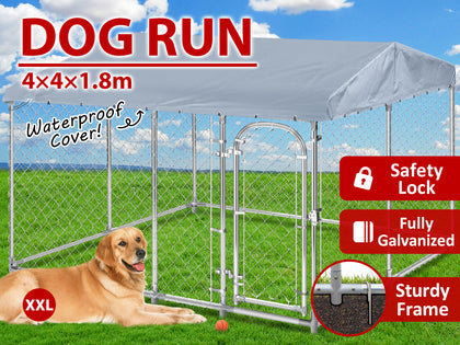 Dog Run B Upgrade Roof 4X4X1.8M