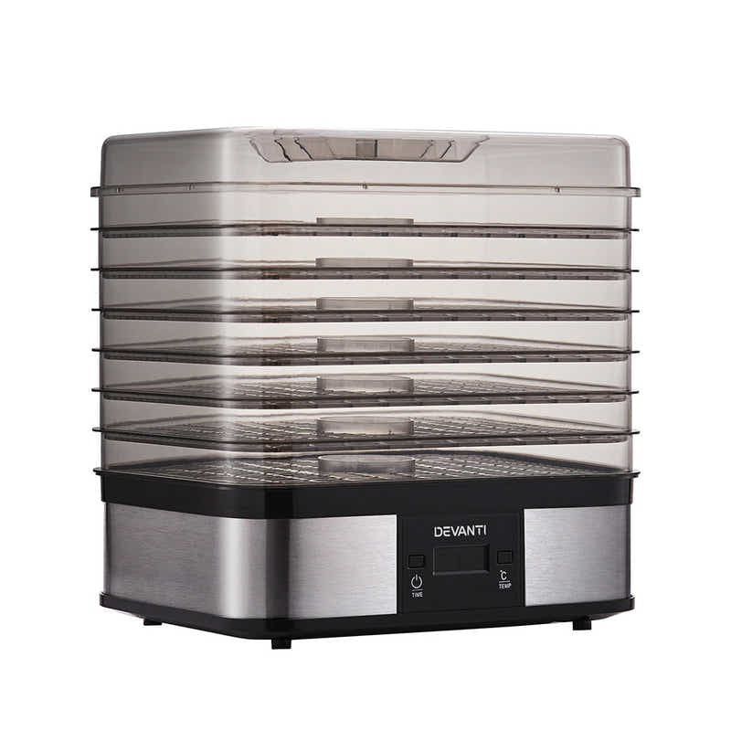 DS NA Devanti Food Dehydrator with 7 Trays - Silver
