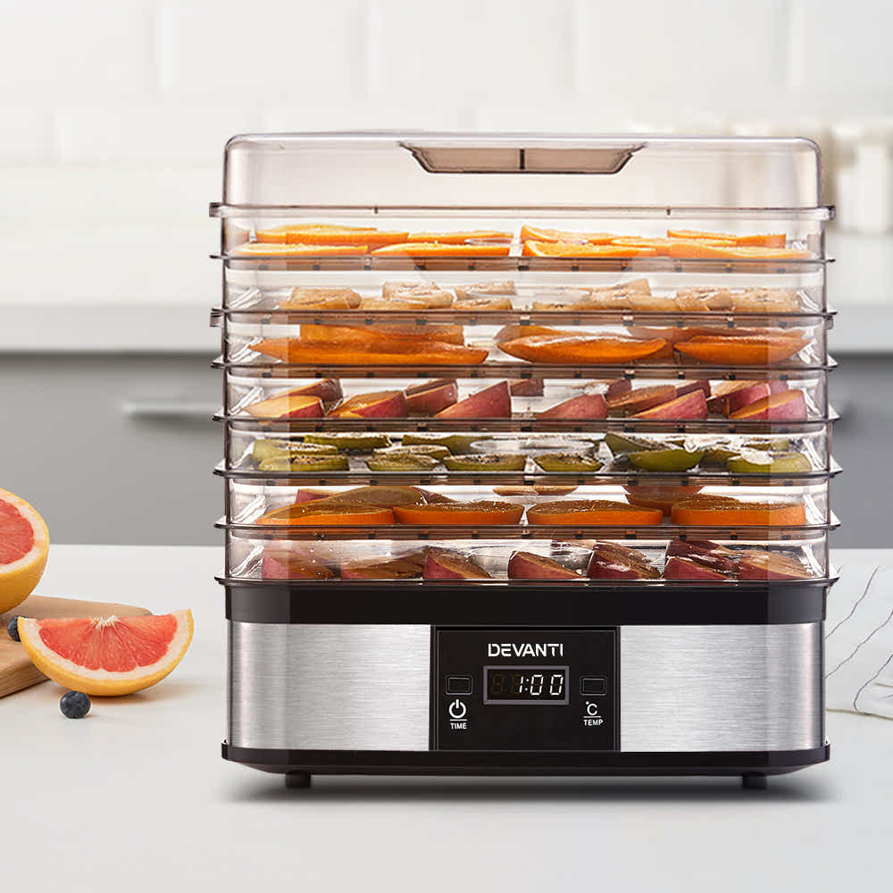 DS NA Devanti Food Dehydrator with 7 Trays - Silver