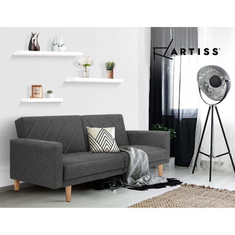 DS NA Artiss 3 Piece Floating Wall Shelves - White